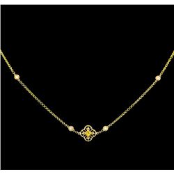 James Kurk 0.80ctw Sapphire and Diamond Necklace - 14KT Yellow Gold