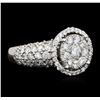 Image 1 : 14KT White Gold 2.62ctw Diamond Ring