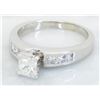 Image 2 : 1.00ctw Diamond Ring - 14KT White Gold
