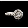 Image 1 : 14KT White Gold 1.23ctw Diamond Ring