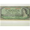 Image 1 : #142-CANADIAN 1954 1 DOLLAR BILL.
