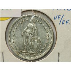 #144-SWISS 1957 2 FRANC COIN (APPROX. 11.5G).