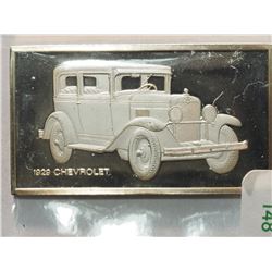 #148-STERLING SILVER 1929 CHEVROLET FRANKLIN MINT