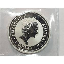 #149-FINE SILVER AUSTRALIAN 1995 1 DOLLAR COIN