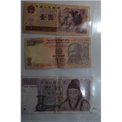 #162-PACK OF 3 INTERNATIONAL BILLS.