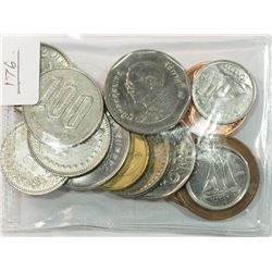 #176-PACKAGE OF 15 INTERNATIONAL COINS.