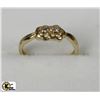 Image 1 : #105-10K YELLOW GOLD DIAMOND RING