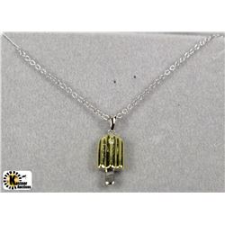 #113-ST.SILVER DIAMOND POPSICLE NECKLACE