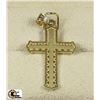 Image 1 : #114-10K YELLOW GOLD CROSS PENDANT