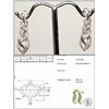 Image 1 : #13-STERLING SILVER DIAMOND EARRINGS W/COA