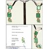Image 1 : #26-14K Y.GOLD EMERALD & DIAMOND EARRINGS W/COA