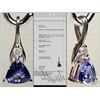Image 1 : #31-14K W.GOLD TANZANITE &DIAMOND PENDANT W/COA