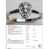 Image 1 : #37-10K WHITE GOLD DIAMOND (0.18CT) RING W/COA