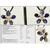 Image 1 : #40-14K Y.GOLD SAPPHIRE&DIAMOND EARRINGS W/COA