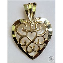#41-10K YELLOW GOLD HEART (0.44G) PENDANT