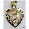Image 1 : #41-10K YELLOW GOLD HEART (0.44G) PENDANT