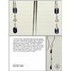 Image 1 : #43-14K W.GOLD SAPPHIRE&DIAMOND EARRINGS W/COA