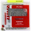 Image 1 : SRAM PC 951 NINE SPEED 114 LINK CHAIN -