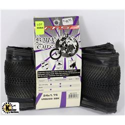 ITS PREMIUM MICRO KNOBBY BMX TIRE - 24 X 1.75