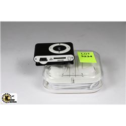 NEW BELT CLIP MP3 PLAYER & NEW EARBUD HEAPHONES