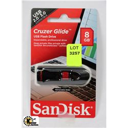 NEW SCAN DISK 8GB CRUZER GLIDE USB FLASH DRIVE