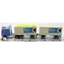 MAJORETTE CP EXPRESS & TRANSPORT TRUCK & TRAILER