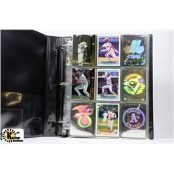 BINDER OF BASEBALL CARDS - ALOMAR, WALKER, ETC