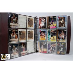 NBA BASKETBALL CARD BINDER WITH CARDS