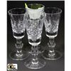 Image 1 : SET OF MINI CRYSTAL WINE GLASSES