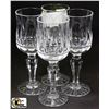 Image 1 : SET OF MEDIUM CRYSTAL WINE GLASSES