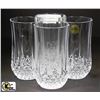 Image 1 : SET OF LARGE CRYSTAL GLASSES