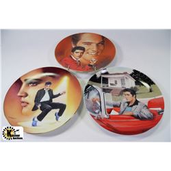LOT OF 3 ELVIS PRESLEY COLLECTOR PLATES INCLUDING