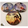 Image 1 : LOT OF 3 ELVIS PRESLEY COLLECTOR PLATES INCLUDING