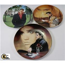 LOT OF 3 ELVIS PRESLEY COLLECTOR PLATES INCLUDING