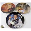 Image 1 : LOT OF 3 ELVIS PRESLEY COLLECTOR PLATES INCLUDING