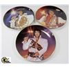 Image 1 : LOT OF 3 GEMMED ELVIS PRESLEY COLLECTOR PLATES