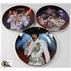 Image 1 : LOT OF 3 GEMMED ELVIS PRESLEY COLLECTOR PLATES