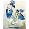 Image 1 : CZECH CRYSTAL BLUE & CLEAR COCKATOO ORNAMENT