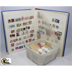 BOOK OF STAMPS FROM ALL OVER THE WORLD
