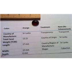 13.15 NATURAL HESSONITE GARNET