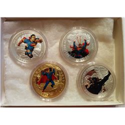 LOT OF 4 SUPERMAN TOKENS