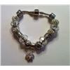 Image 1 : CRYSTAL & SILVER TONE PANDORA STYLE BRACELET