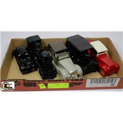 TRAY OF FIVE AVON COLLECTABLE CARS