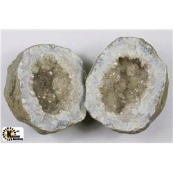 KEOKUK GEODE PAIR FROM IOWA