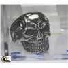 Image 1 : STAINLESS STEEL MENS BIKER RING SKULL SIZE 13