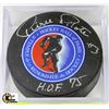 Image 1 : PIERRE PILOTE SIGNED PUCK WITH COA