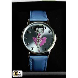 BETTY BOOP WATCH WITH BLUE STRAP