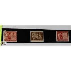 SET OF THREE NAZI SPECIAL OCCASION STAMPS