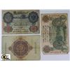 Image 1 : SET OF THREE GERMAN BANKNOTES