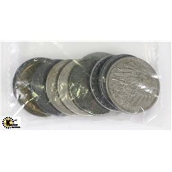 SET OF TEN GERMAN 10 PFENNIG